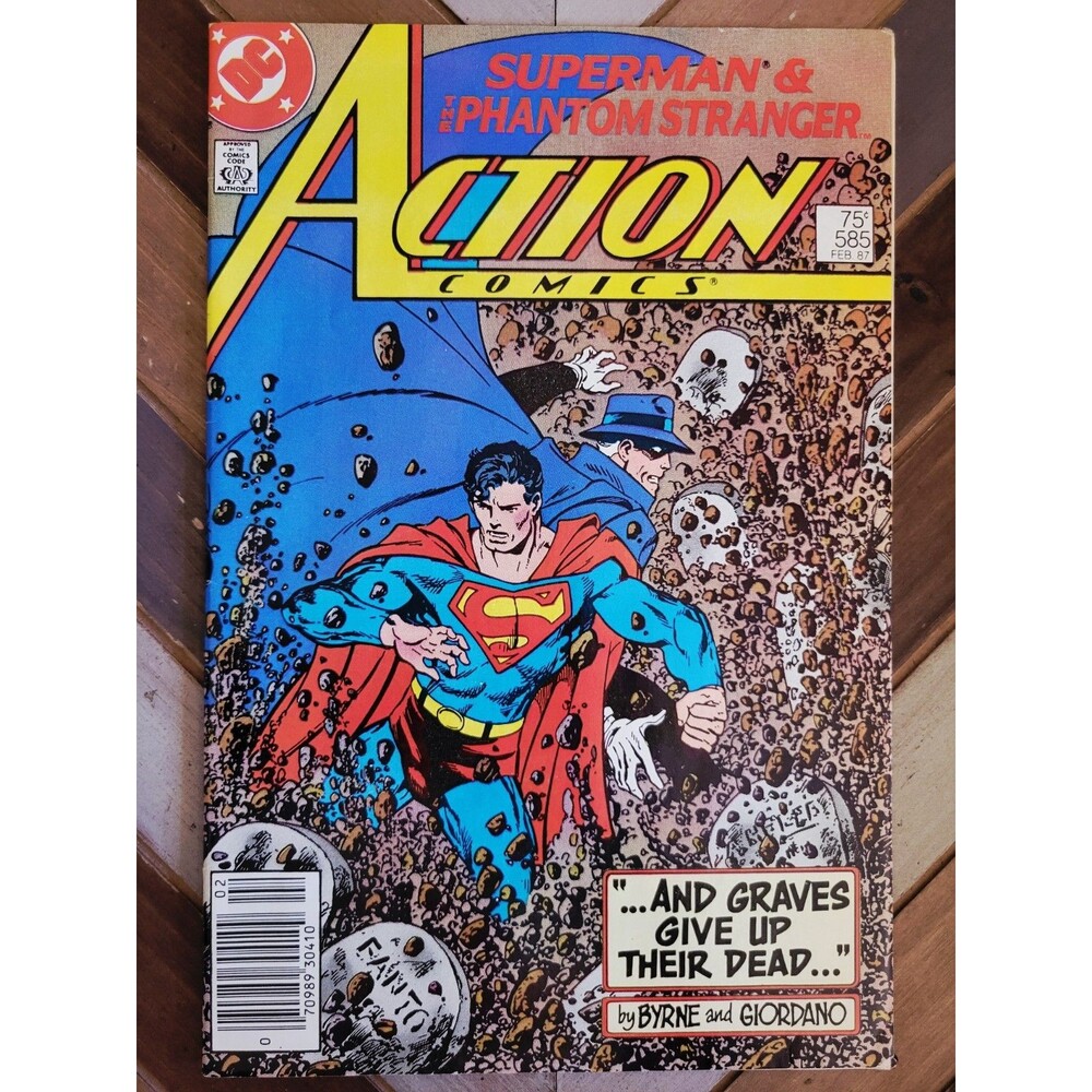 Action Comics #585 Newsstand (1987) John Byrne! Superman, Phantom Stranger! (FN)